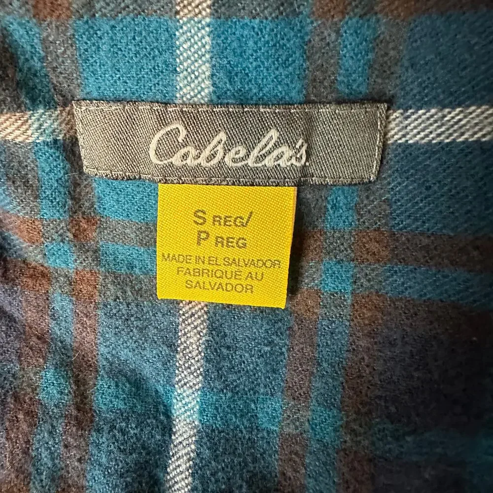 Run Now Wine Later Flannel Plaid Shirt SMALL Shacket Oversize Unique Upcycled - Picture 6 of 6